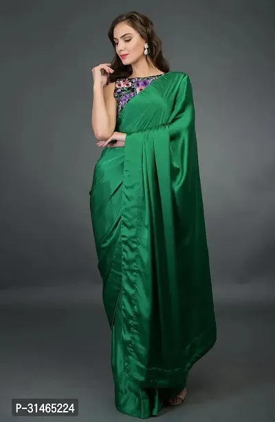 Beautiful Lycra Blend Saree Without Blouse-thumb0