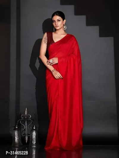 Beautiful Lycra Blend Saree Without Blouse