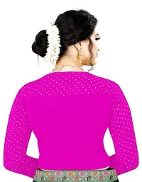 Stylish Pink Cotton Blend Stitched Blouses For Women-thumb2