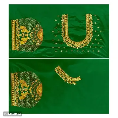 Classic Cotton Silk Embroidered Blouses for Women, 1mtrs