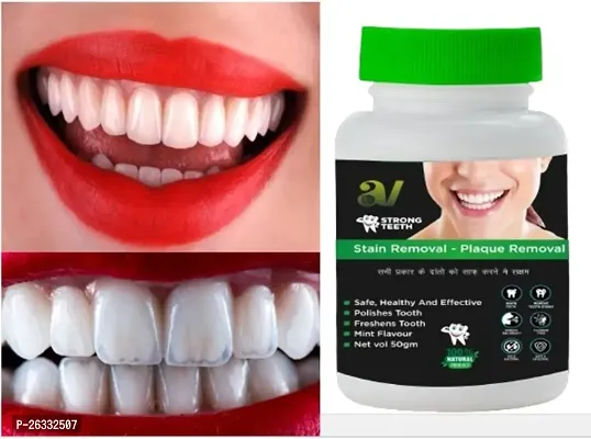 Activated Teeth Whitening Powder and Fancy Teeth Whitening foam No Side effect Best Results  (Pack of 1))