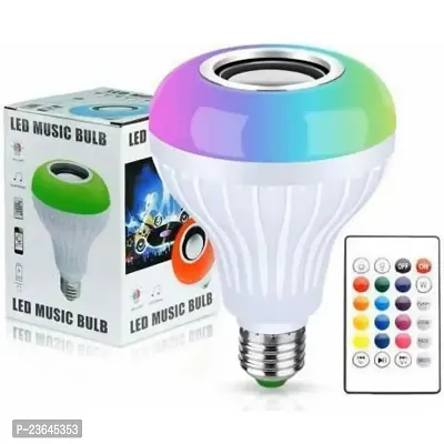 Premium Quality Led Music Light Bulb, E27 And B22 Led Light Bulb With Bluetooth Speaker Rgb Self Changing Color Pack Of 1-thumb0