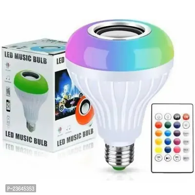 Premium Quality Led Music Light Bulb, E27 And B22 Led Light Bulb With Bluetooth Speaker Rgb Self Changing Color Pack Of 1