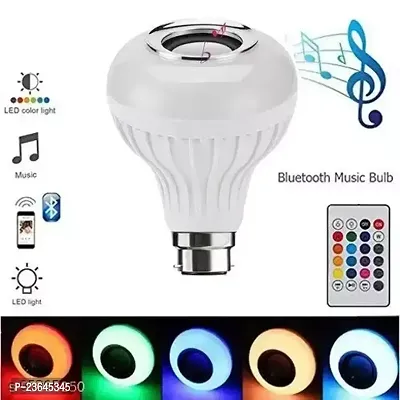 Premium Quality Led Music Light Bulb, E27 And B22 Led Light Bulb With Bluetooth Speaker Rgb Self Changing Color Pack Of 1-thumb0