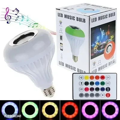 Premium Quality Smart Bulb With 12W Multi Colour Bluetooth Controlled Music Disco Type Self Changing Colour Lamp Flashlight Music Light-thumb0