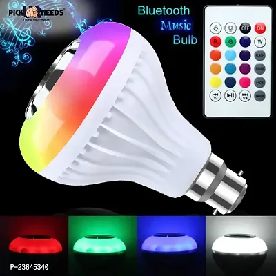 Premium Quality Smart Bulb With 12W Multi Colour Bluetooth Controlled Music Disco Type Self Changing Colour Lamp Flashlight Music Light