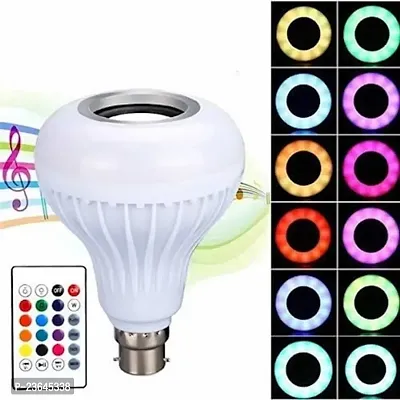 Premium Quality Led Music Smart Bulb 12W Multicolor Music Disco Type Self Changing Color Lamp Flashlight Music Light Balb Pack Of 1-thumb0