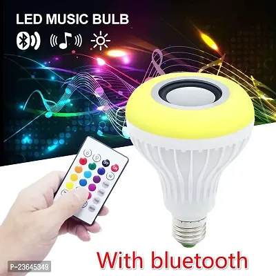 Premium Quality Music Bulb12-Watts Led Multicolor Light Bulb With Bluetooth Speaker And Remort Control(Pack Of 1-thumb0