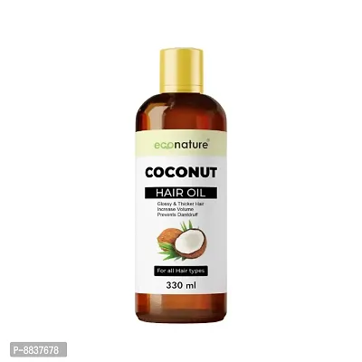 Econature Hair Oil 330ml Weightless And Revitalizing Hair Treatment Oil Nourishes And Promotes Shine , Paraben Free-thumb0