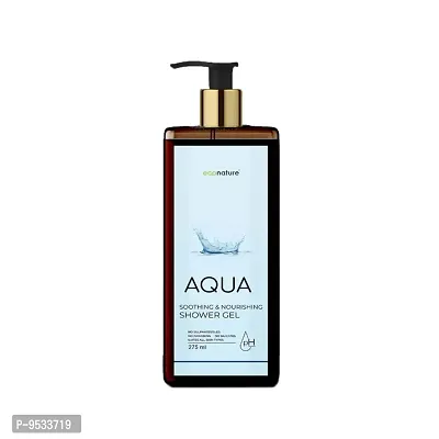ECONATURE Body Wash Shower gel | Aqua Liquid Soap For Body Wash | Body Wash Shower gel For Moisturizing Skin 275ml