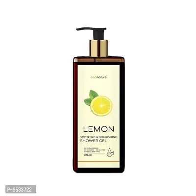 ECONATURE Body Wash Shower gel | Lemon Liquid Soap For Body Wash | Body Wash Shower gel For Moisturizing Skin 275ml-thumb0