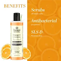 Khadi Natural Orange  Lemongrass Herbal Face Wash | Face Wash for Dry Skin | Natural Face Wash | Organic Face Wash for Healthy Skin Pack 2-thumb1