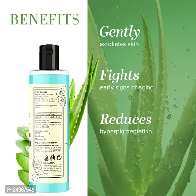 Khadi Natural Aloevera Face Wash With Scrub 210 ML - Exfoliating and Hydrating Facial Cleanser Pack 2-thumb2