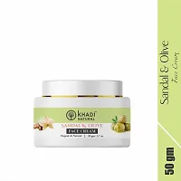 KHADI NATURAL Ayurvedic Sandal and Olive Face Nourishing Cream 50G - Deep Hydration and Radiance Boost-thumb4