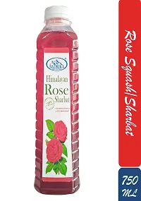 Badrika Pure Natural Himalayan Rose Squash Pack Of 4 (750 ML Each)-thumb1