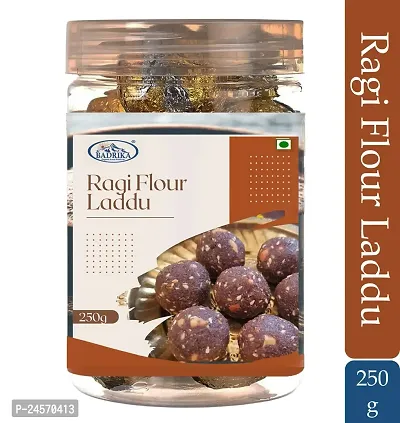 Badrika Ragi Laddu | Contains Cow-Ghee and Jaggery | No Flavours or Preservatives added 250g-thumb0