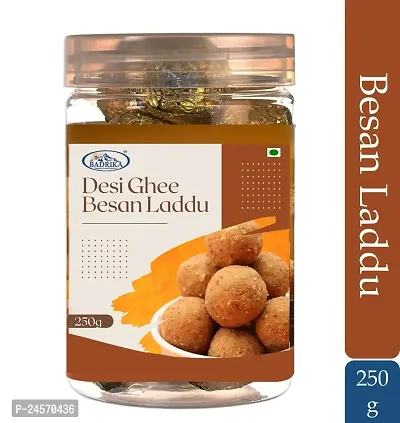 Badrika Besan Laddu | Contains Cow-Ghee and Jaggery | No Flavours or Preservatives added 250g