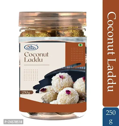 Badrika Coconut Laddu | Contains Cow-Ghee | No Flavours or Preservatives added 250g