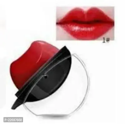 Fancy Crazy Girl Lip Shape Lipstick Apple Design Matte Lipstick (Cherry, 10 G)-thumb0