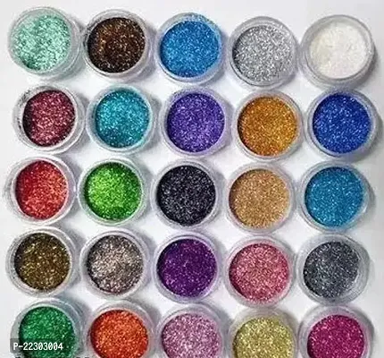 Multicolor Shining Eye Shadow Glitter Powder 25 Shades Pack Of 25pcs