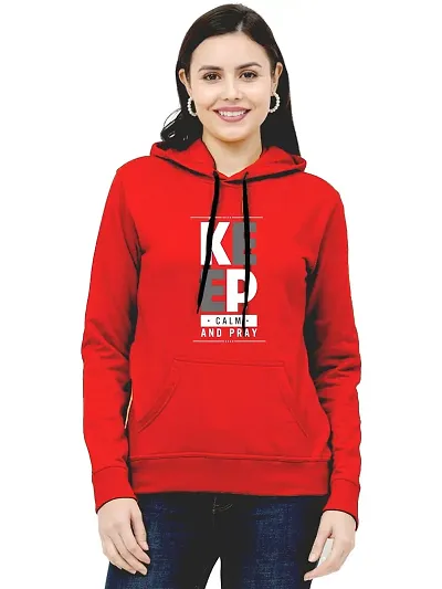 Stylish Fancy Blend Hoodie Sweatshirts For Women