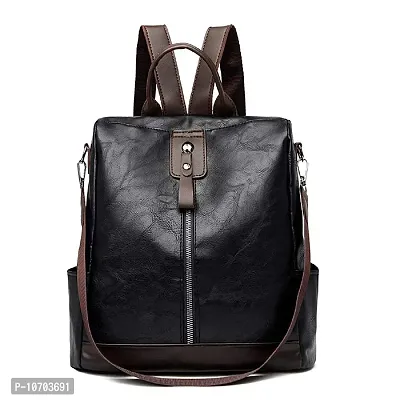 Women Stylish PU Leather Backpack-thumb0