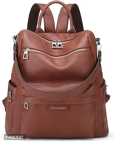 Classy Solid Backpacks for Women-thumb0