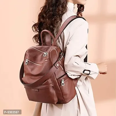 Classy Solid Backpacks for Women-thumb3