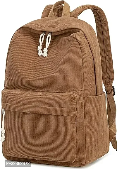 Stylish Brown Backpack for Women and Girls-thumb0