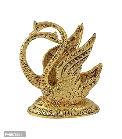 Metal Swan Napkin Holder or Duck Tissue Paper Dispenser Stand Showpiece for Dining Table (12x8x12 cm,Gold)