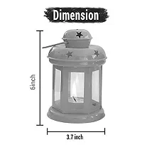 Agarwal Trading Corporation Decorative Iron Lantern with Tealight Candle | Lantern/Lamp with T-Light Candle Holder Hanging Light for Home Decor-thumb1