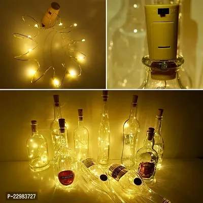 20 Led Wine Bottle Cork Copper Wire String Lights,2M Battery Operated (Warm White,Pack of 4) 2 Meters-thumb5