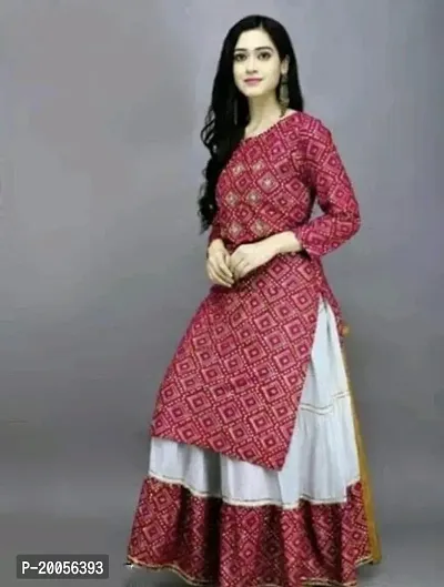 Beautiful Rayon Embroidery work Kurta Set for Women-thumb0