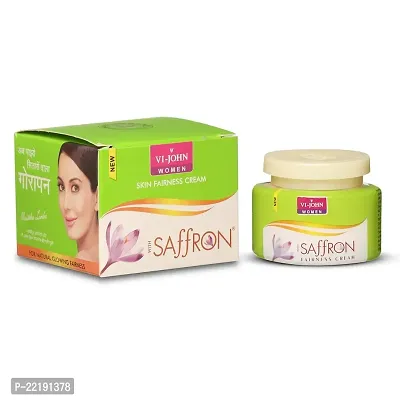 VI - JOHN Saffron Skin Organic Fairness Cream For Remove Dark Spots, Skin Whitening With Blend Of Cellule Blanc, Saffron, Vitamin E  Mulberry Extract (All Skin) - 50 Gm Each Pack (Pack of 1)(FC-CM)-thumb2