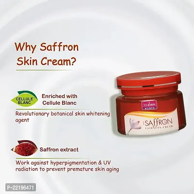 VI - JOHN Advanced Saffron Fairness Cream for Uneven Skin Tone | Chemical Free Face Radiant Glow and Dark Spots All Type 50G of Each Pack Pack-thumb5