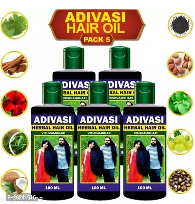 Adhivasi Hair Oil - 100ml - Pack Of 5-thumb0