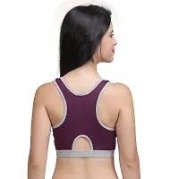 LilySilk Women's Removable/Padded/Detachable Sports Bra for Gym, Running, Yoga, Sports, Dance, Active (Mesh Sports Bra)-thumb3