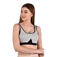 LilySilk Women's Padded Sports Bra with Removable Pads/Detachable Pads/Gym Active Bra-thumb1