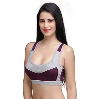 LilySilk Women's Removable/Padded/Detachable Sports Bra for Gym, Running, Yoga, Sports, Dance, Active (Mesh Sports Bra)-thumb1