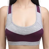 LilySilk Women's Removable/Padded/Detachable Sports Bra for Gym, Running, Yoga, Sports, Dance, Active (Mesh Sports Bra)-thumb4