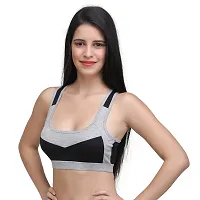 LilySilk Women's Removable/Padded/Detachable Sports Bra for Gym, Running, Yoga, Sports, Dance, Active (Mesh Sports Bra)-thumb1