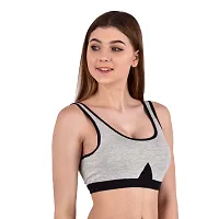 LilySilk Women's Padded Sports Bra with Removable Pads/Detachable Pads/Gym Active Bra-thumb3