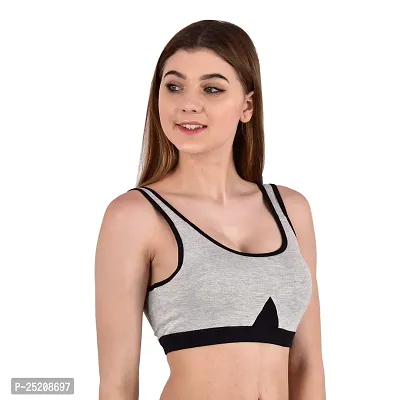 LilySilk Women's Padded Sports Bra with Removable Pads/Detachable Pads/Gym Active Bra-thumb4