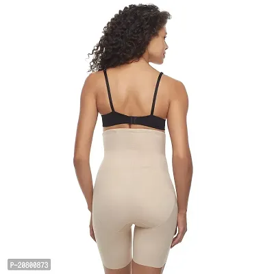 Womens Cotton Lycra Tummy Control 4-in-1 Blended High Waist Tummy and Thigh Shapewear-thumb2