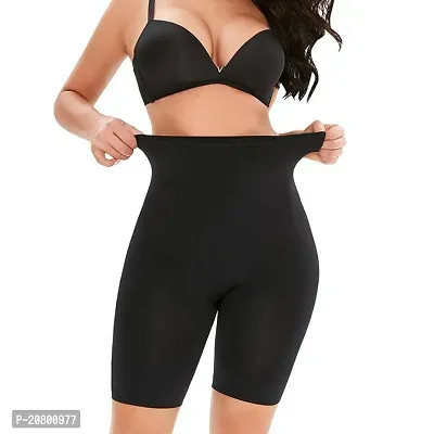 Womens Cotton Lycra Tummy Control 4-in-1 Blended High Waist Tummy and Thigh Shapewear-thumb0