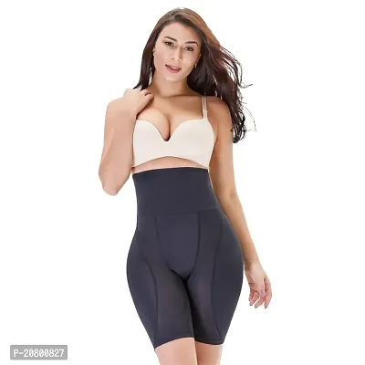 Womens Cotton Lycra Tummy Control 4-in-1 Blended High Waist Tummy and Thigh Shapewear