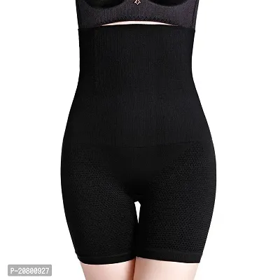 Womens Cotton Lycra Tummy Control 4-in-1 Blended High Waist Tummy and Thigh Shapewear-thumb0