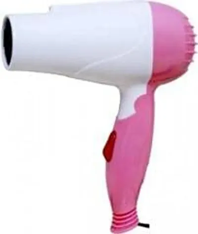TRENDY LOOK Professional Hair Dryer Foldable1290 (Pink  Blue, 1000 Watts)