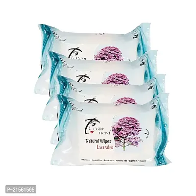 Color Trend Refreshing Wet Wipes (Lavender)