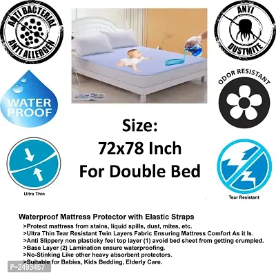 Waterproof Double Bed Mattress Protector Cover 72x78-thumb0